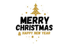 STICKERS 'MERRY CHRISTMAS' 50mm 500st/rol